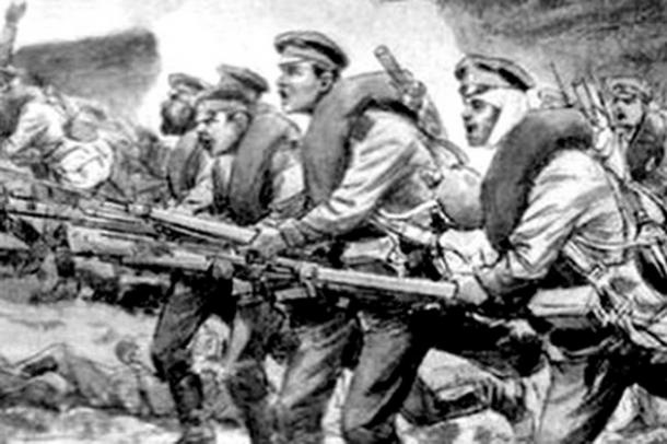 атака Русских солдат