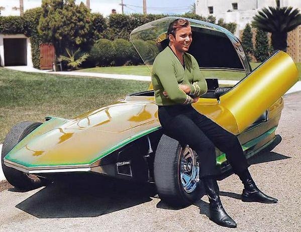 Captain Kirk and his Jupiter 8, 1965. 